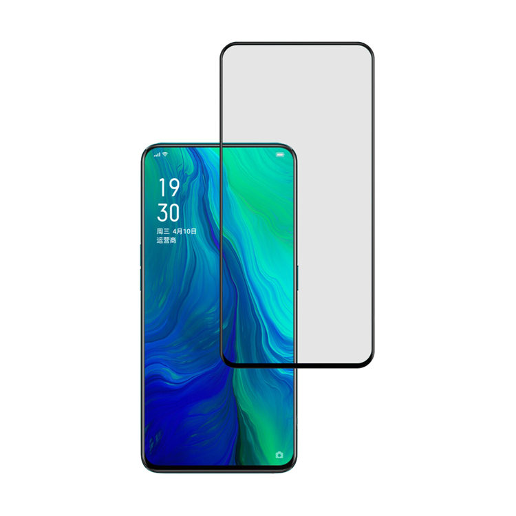 Dlix 2.5D silk print full glue tempered glass screen protector for Oppo Reno 6.4 inch