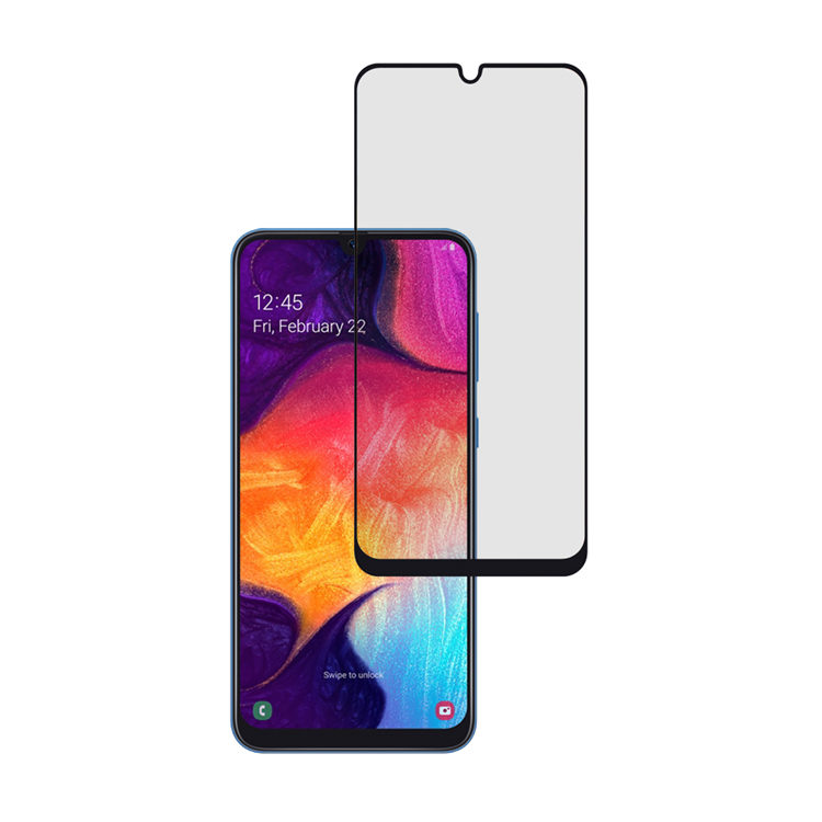 Dlix 3D hot bending edge glue tempered glass screen protector for Samsung Galaxy A50