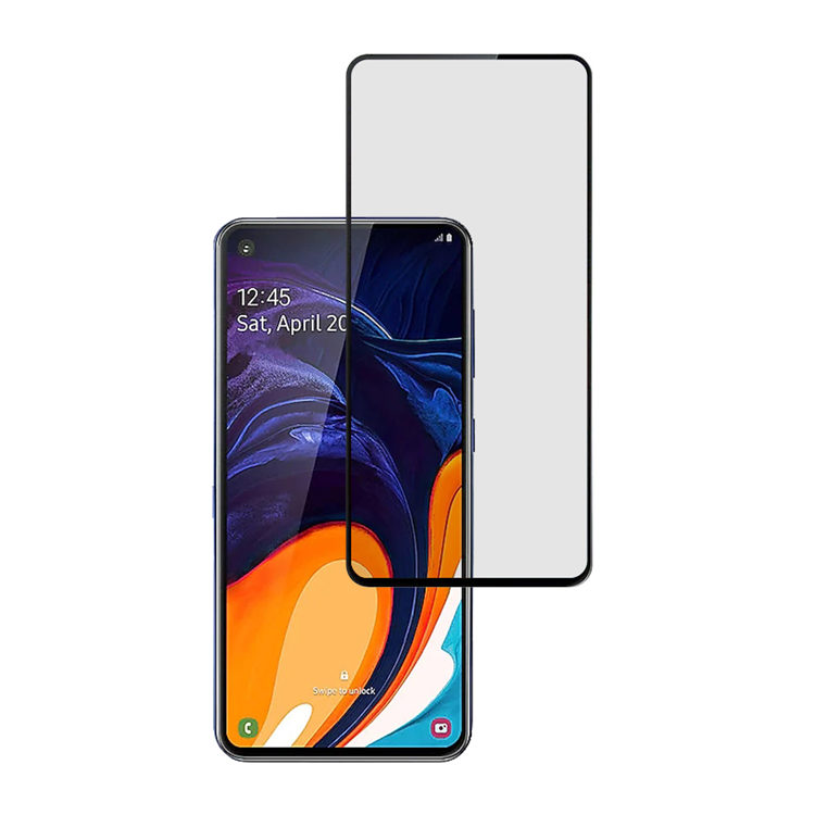 Dlix 3D hot bending full glue tempered glass screen protector for Samsung Galaxy A60